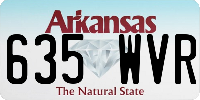 AR license plate 635WVR