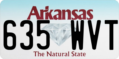 AR license plate 635WVT