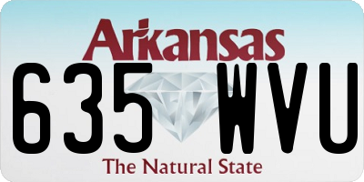 AR license plate 635WVU