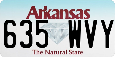 AR license plate 635WVY