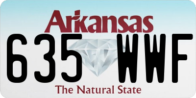 AR license plate 635WWF