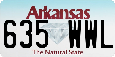 AR license plate 635WWL