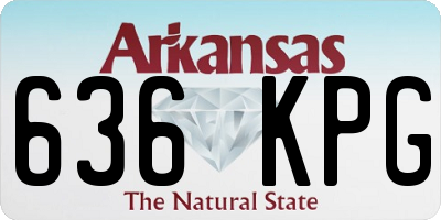 AR license plate 636KPG