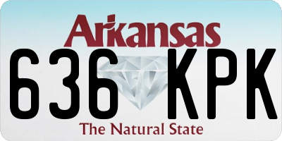 AR license plate 636KPK