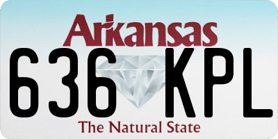 AR license plate 636KPL
