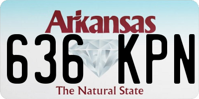 AR license plate 636KPN