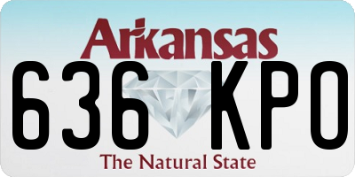 AR license plate 636KPO