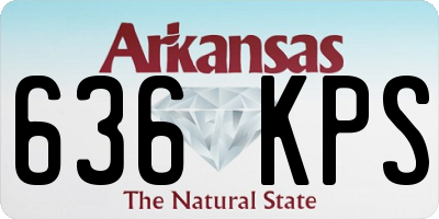 AR license plate 636KPS