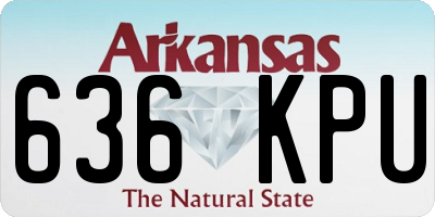 AR license plate 636KPU