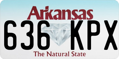 AR license plate 636KPX