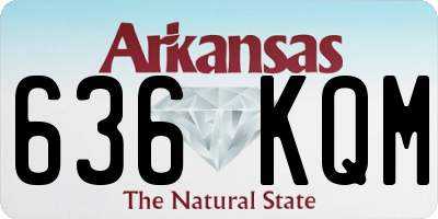 AR license plate 636KQM