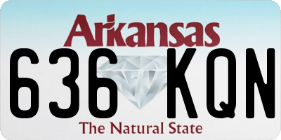 AR license plate 636KQN