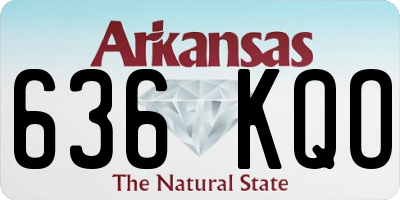 AR license plate 636KQO
