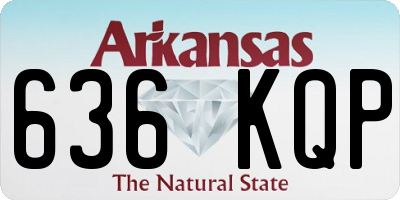 AR license plate 636KQP