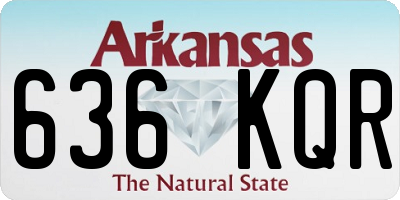 AR license plate 636KQR