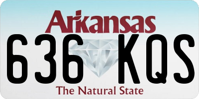 AR license plate 636KQS