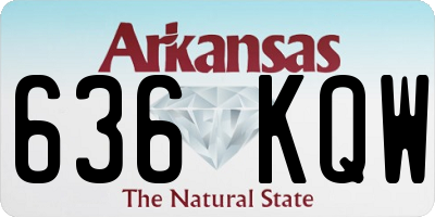 AR license plate 636KQW