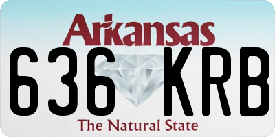 AR license plate 636KRB