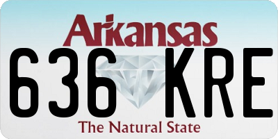 AR license plate 636KRE