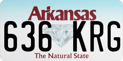AR license plate 636KRG