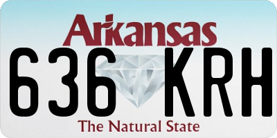 AR license plate 636KRH