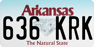 AR license plate 636KRK