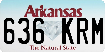 AR license plate 636KRM