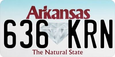 AR license plate 636KRN