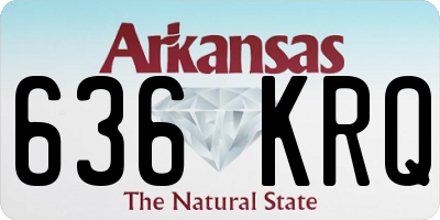 AR license plate 636KRQ