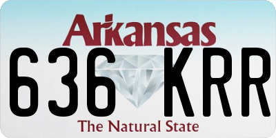 AR license plate 636KRR