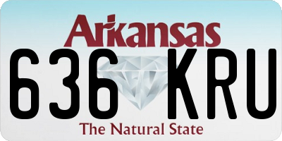 AR license plate 636KRU