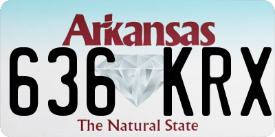 AR license plate 636KRX