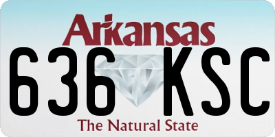 AR license plate 636KSC