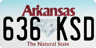 AR license plate 636KSD