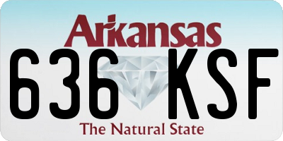 AR license plate 636KSF