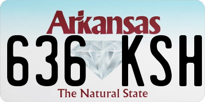 AR license plate 636KSH