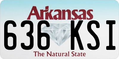 AR license plate 636KSI