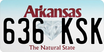 AR license plate 636KSK