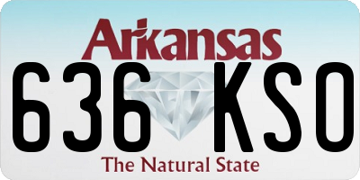 AR license plate 636KSO