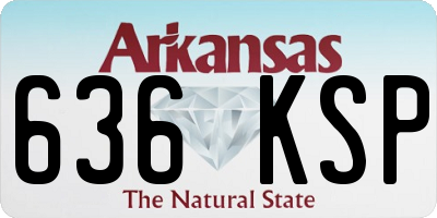 AR license plate 636KSP