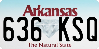 AR license plate 636KSQ
