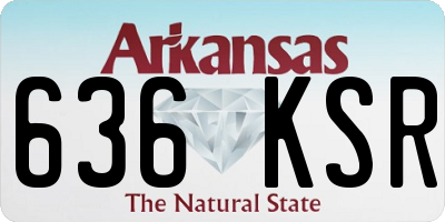 AR license plate 636KSR