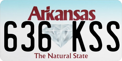AR license plate 636KSS