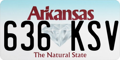 AR license plate 636KSV