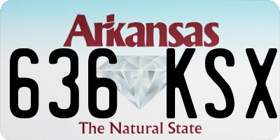 AR license plate 636KSX