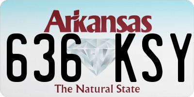 AR license plate 636KSY
