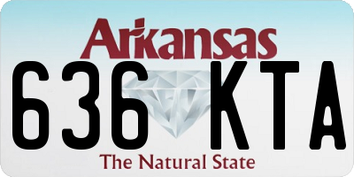 AR license plate 636KTA