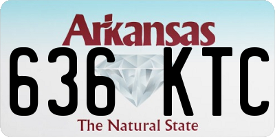 AR license plate 636KTC