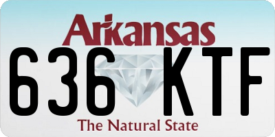 AR license plate 636KTF