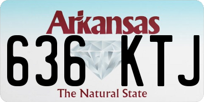 AR license plate 636KTJ